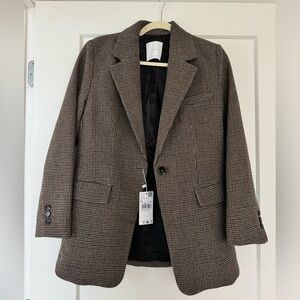 NWT - Mango Wool-Blend Oversized Blazer - XS